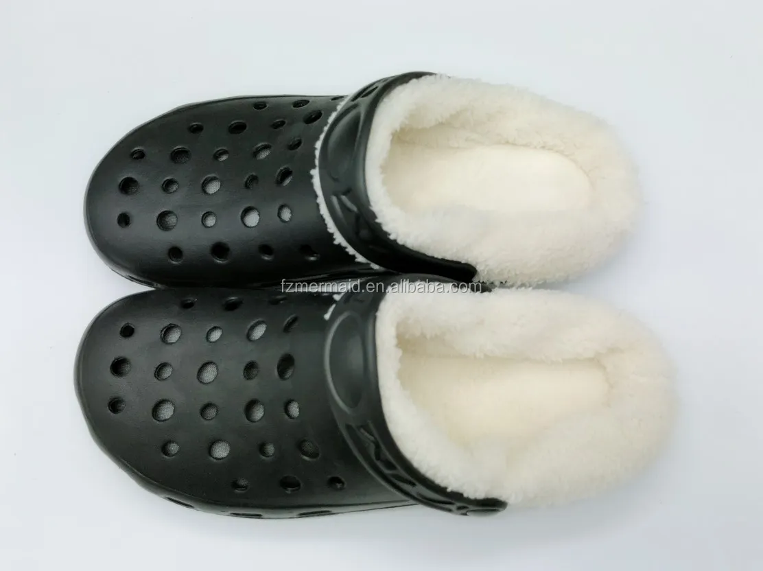 2024 New Style Eva Clogs Winter Fur slippers Lined Slipper Garden Outdoor Clogs