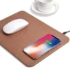 Best selling products 2019 in usa 2 in 1 Leather qi wireless fast charging mouse pad for iPhone X for Samsung S9+