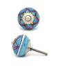 Decorative Charming Blue and Red Ceramic Drawer Knobs