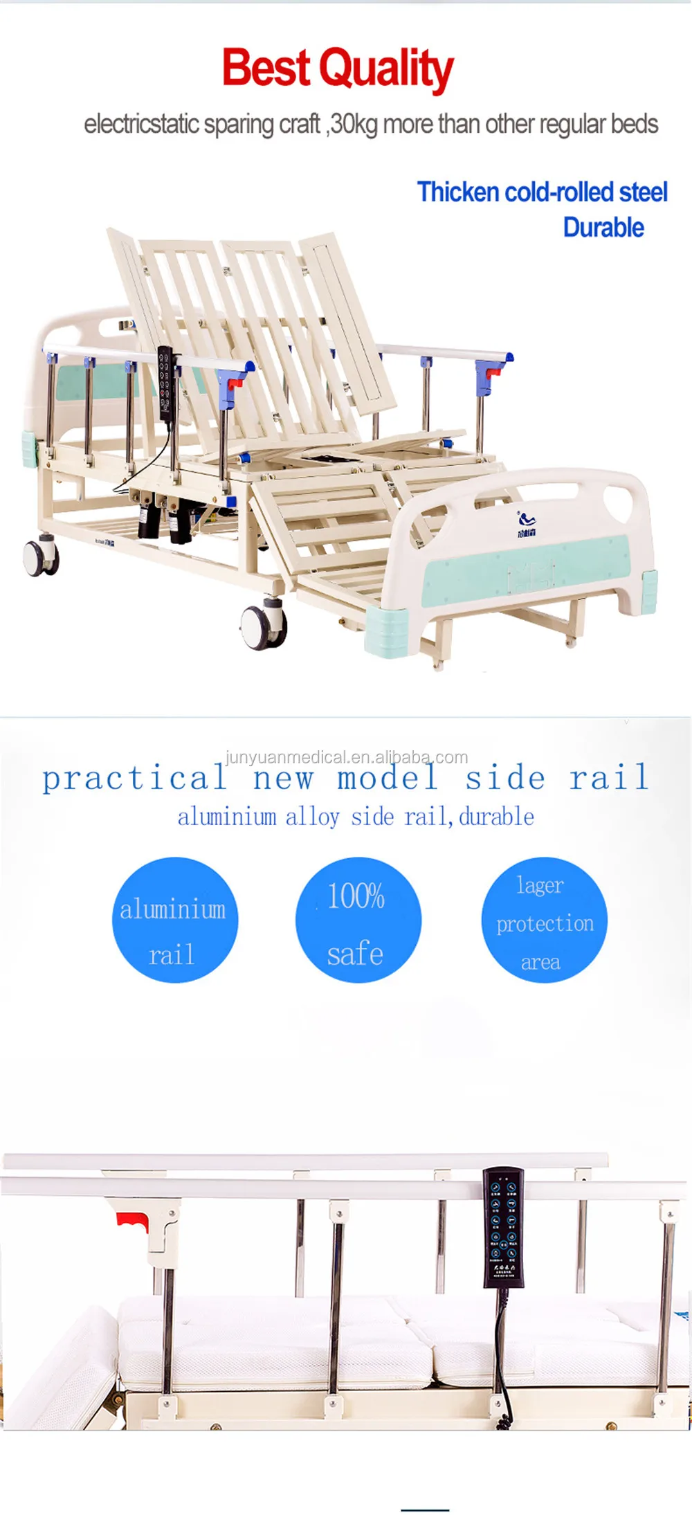 Multifunctional Health Care Bed Manual Nursing Bed Electric Hospital