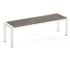 Aluminum poly wood garden outdoor bench