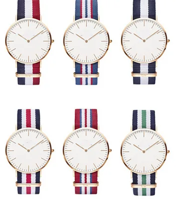 

Free shipping hot selling nylon strap with logo custom business wrist watch MW23