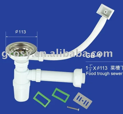 
plastic kitchen sink strainer with stainless steel(GB 4) 