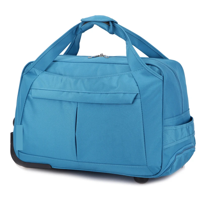 Customized Holdall With Wheels Lightweight Duffle Overnight Weekend