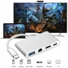 New Wholesale USB-C to HDMI 4K+Gigabit Ethernet (RJ45 Port)+USB 3.0 USB 3.1 Type C Adapter