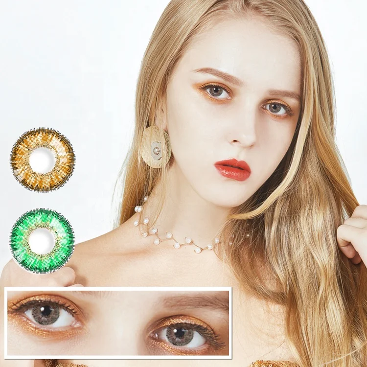 

Realcon Wholesale Angel Big Eyes Colored Contact Lens Manufacturer, 3-tone contact lenses