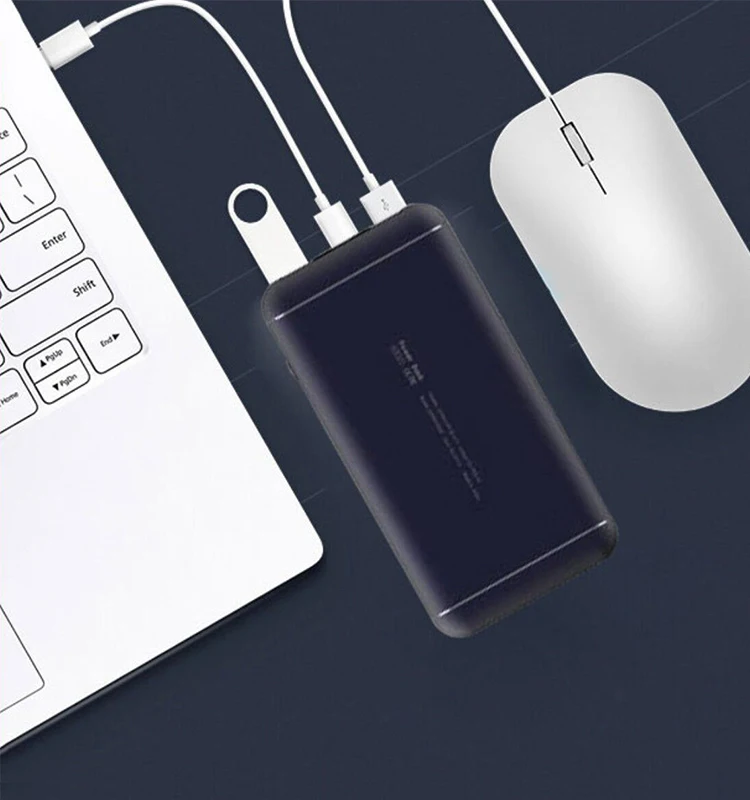 

custom logo gift outdoor rechargeable power bank portable with 2 USB, Multi