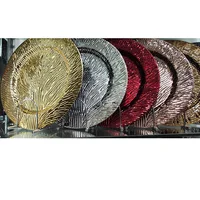 

Cheap silver plastic charger plate for wedding
