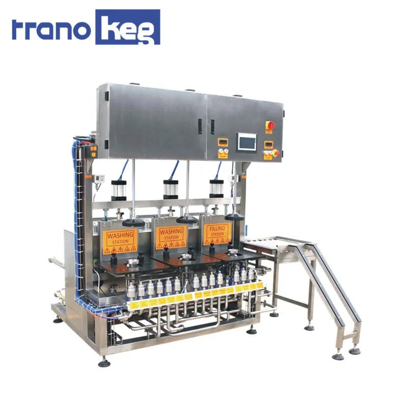 product-one station Semi Beer Keg Filling Machine Automatic Equipment beer keg Filling machine-Trano-3