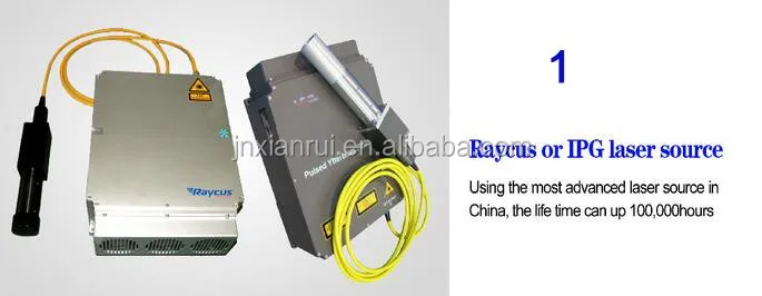 Raycus laser source 20W 30w 50w fiber laser marking machine for metal steel sheet and pvc pcb sheet