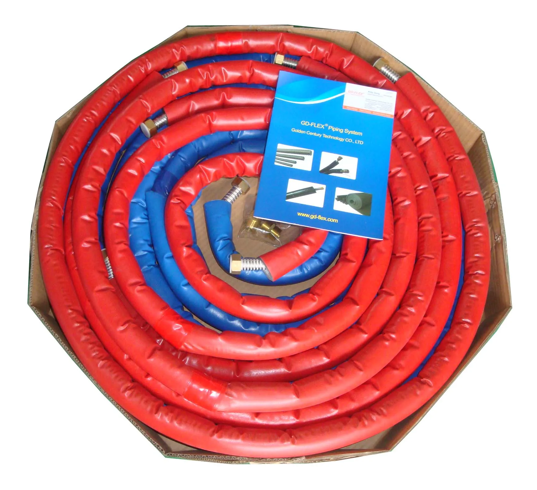colorful pre insulated solar hose