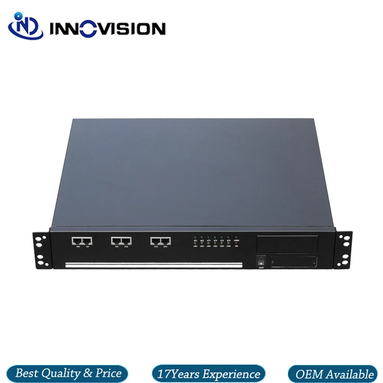 Core i3 i5 i7 Pfsense Hardware Firewall 1.5U Rack Network Server with 6*Intel 1000M LAN