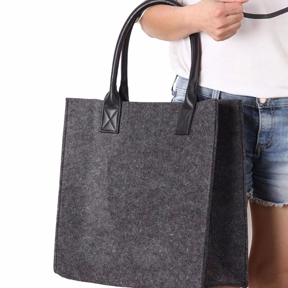 Wholesale Custom Polyester Felt Tote Bags Organic Wool Felt Bags
