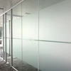 halumm Modular Single glass partition black flame Partition Wall Frameless