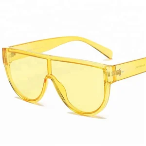 Frameless Fashion Lady Sun Glasses Colors Oversize PC Frame PC Lenses Sunglasses
