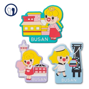 Image of siliconFridge Magnet Cartoon landmark custom package 3D Character Souvenir Fridge Magnet Soft Rubber PVC Fridge Magnet