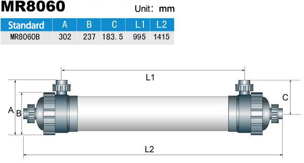 8 inch UF membraner filter