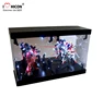 Improve The Product Value Black Clear Acrylic Blocks Shape Lighted Up Display Cases