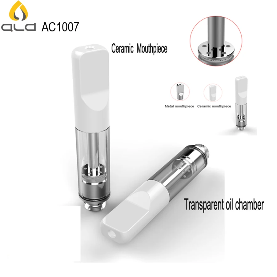 
Newest 5 oil intake hole top filling ceramic coil cbd atomizer for thick CBD oil 