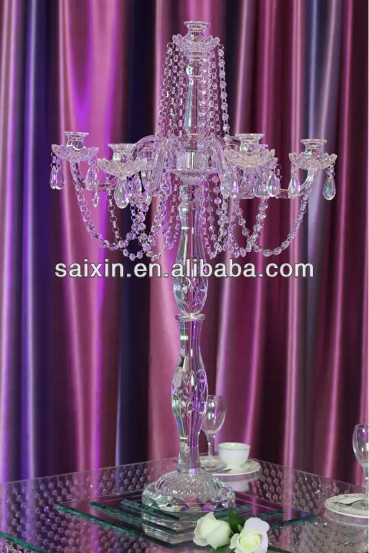 New ! Red 9 Arms Candelabra For Home Decoration Buy Red Glass