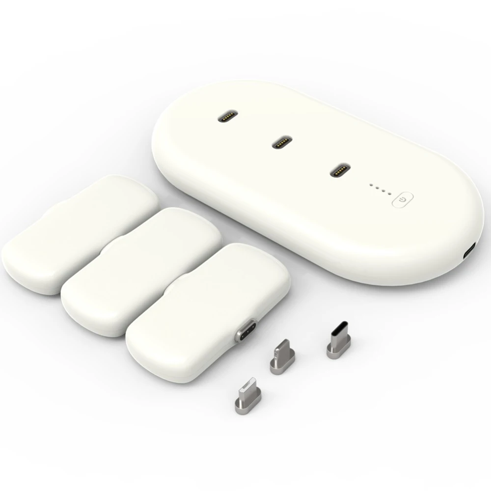 3 in 1 Connecter Magnetic Wireless Power Bank Finger Charger for All Brand Phones