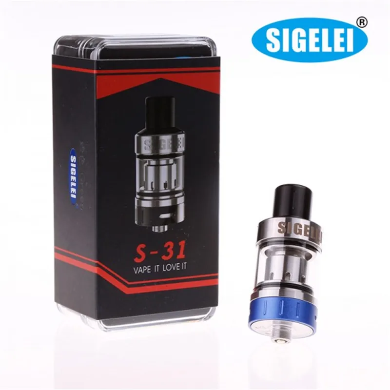 
Original Sigelei electronic cigarette for Sigelei S-31 Atomizer vape 5 colors Tank 510 atomizer 