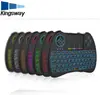 2017 Best selling H9 backlit air fly mouse 2.4G Wireless mini keyboard With Long-term Service remote control