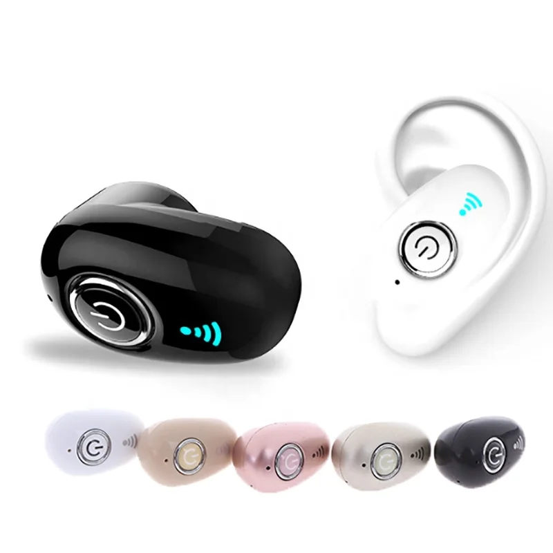 

Shenzhen new s650 girls sports mini headphones wireless in ear invisible mobile phone earbuds mobile phone headphone for iphone, Black ,white,gold,pink ,khaki