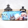 School Supplies Custom Anime Flower Double Side Print Pencil Bag For Students