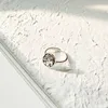 Vintage 925 Sterling Silver Women Image Open Ring