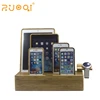 Multiple Devices Multi-function 6 Port Usb Charging Station With Bamboo Storage Box
