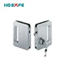 Stainless steel frameless sliding glass door lock for glass sliding door