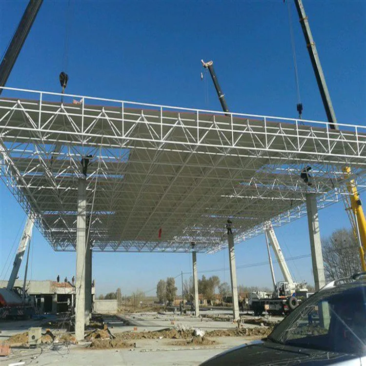 Prefabricated Industrial Structural Steel Gas Station ...