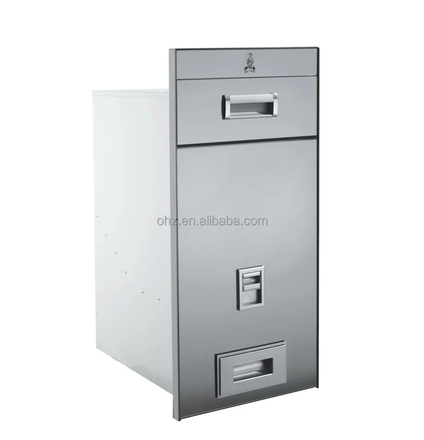 

High quality kitchen furniture rice dispenser , rice bin , rice storage container stainless steel rice container