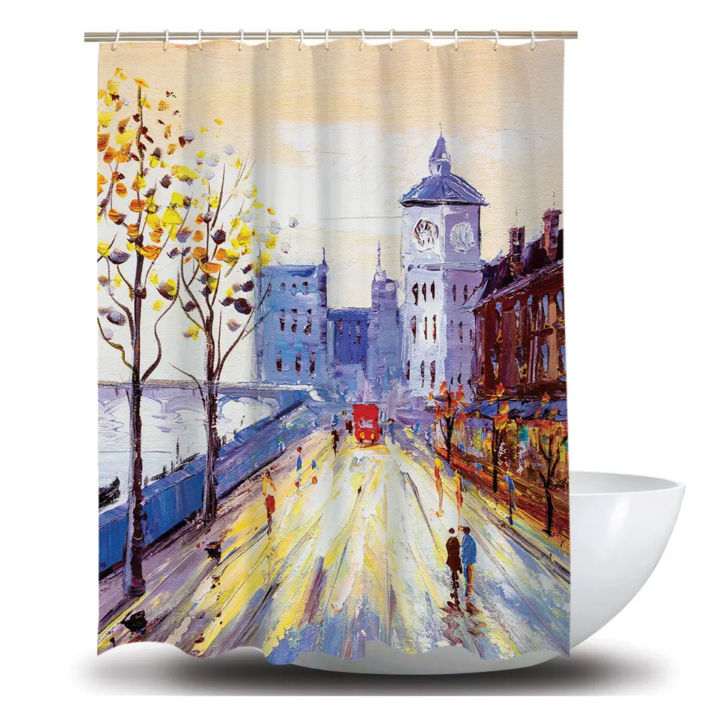 

Photo Printing Fabric Periodic Table Shower Curtain, Customized color