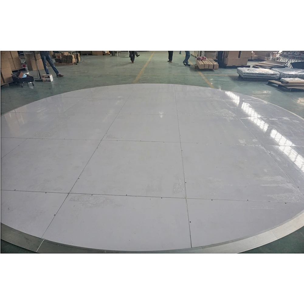 
wholesale portable flooring 9M diameter wooden white round dance floors for sale 