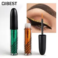 

QIBEST Brand Makeup Liquid Glitter Professional Shimmer Eyeliner gel Sexy Stylish Gold Eye liner Pen Pencil Cosmetic