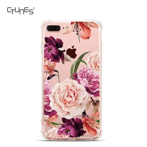 Floral Pattern Shock Absorption Case iPhone 7 8 Plus
