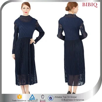 long sleeve midi evening dress