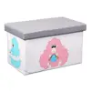 Folding Storage Ottoman footrest Cube With Faux Leather Toy Chest Footrest for Baby kids storage organizer toy storage box