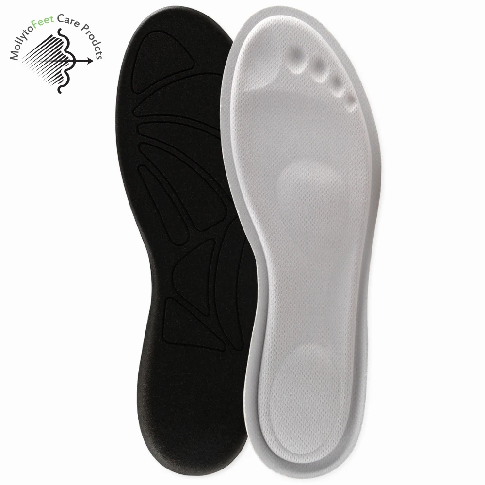 

New special style soft comfortable mesh fabric memory foam support sports foam insole, Grey, coustomize