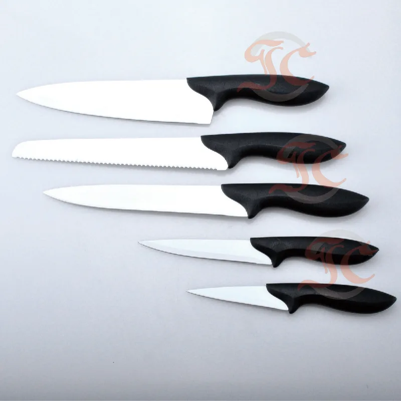 
Best quality 5pcs Color non-stick Coating Kitchen Knife Set 