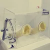 Without Water 0~-0.1mpa(2.5 Level Vacuum Meter) Catalyst Clear Acrylic Dispenser High Brightness Stainless Steel Glove Box