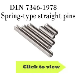 Slotted Spring Tension Pins Sellock Roll Pins Carbon Steel 32mm Diameter DIN1481 