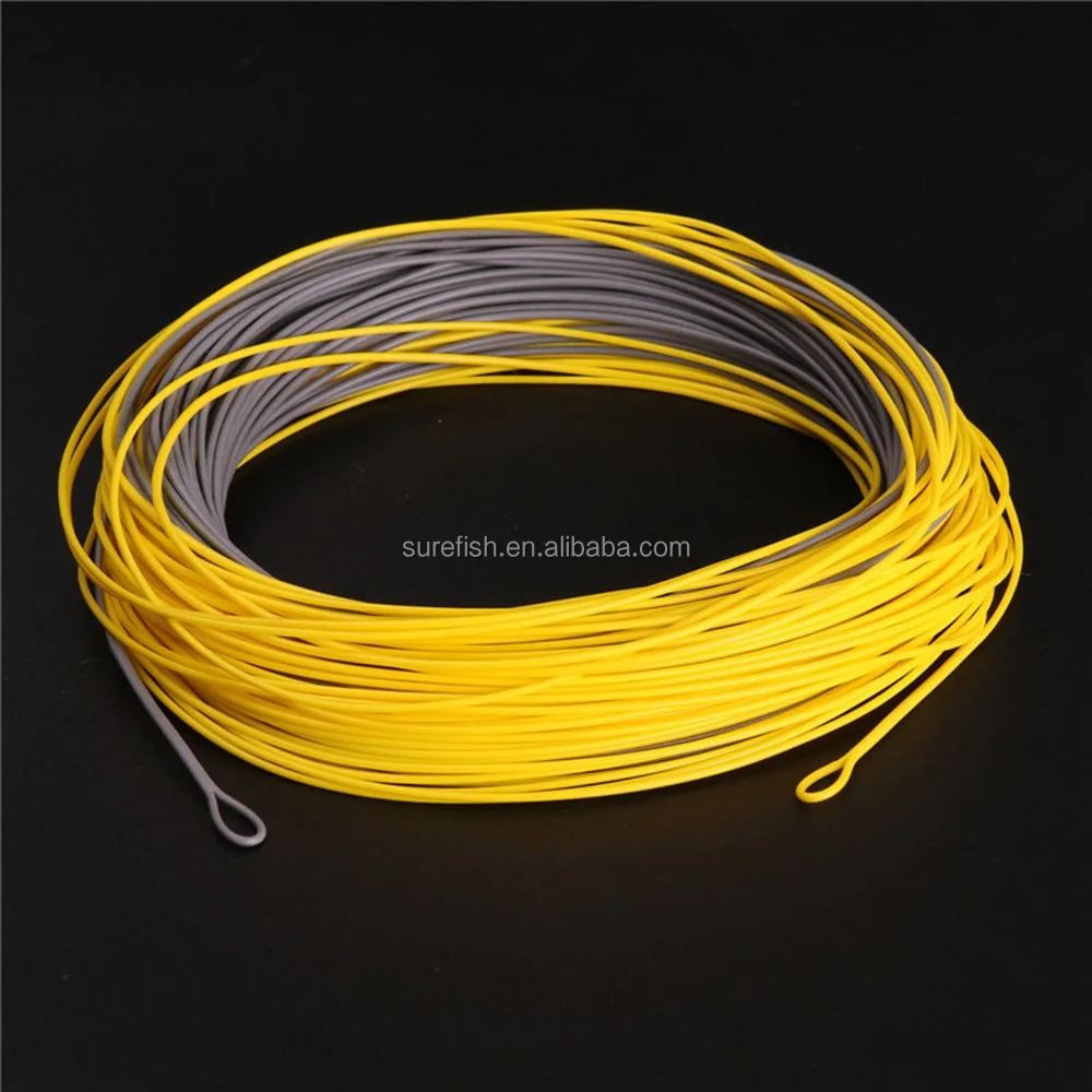 

wholesale weight forward looped end trout fly fishing line, Different color available