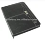 New fashionable A4 zip pu leather portfolio/folder with calculator and notepad