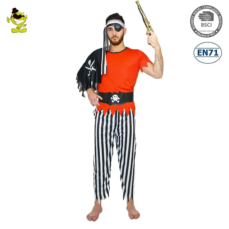 

Cutthroat Pirate Costumes Halloween Dress Up Role Play Clothing For New Adult Mens, N/a