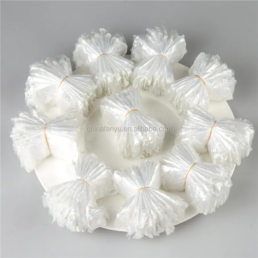 
disposable plastic shower bouffant bath cap 