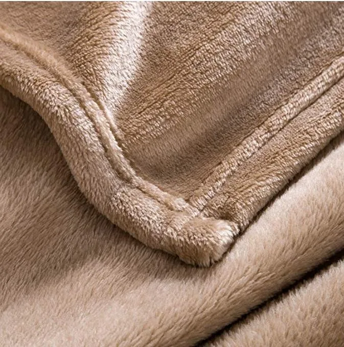 Super Soft Camel Faux Fur Throw Fleece Lightweight Cozy Plush ...