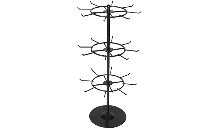 Countertop 3 Layer Spinner Rack Tiered Rotating Metal Racks